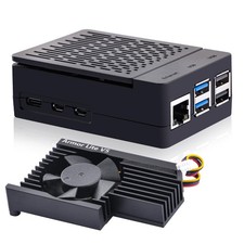 GeeekPi ABS Case with Armor Lite V5 Active Cooler for Raspberry Pi 5, Pi 5 Case picture