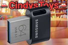 SAMSUNG USB FLASH DRIVE MUF-64AB/AM FIT Plus 64GB - USB 3.1 — Black/Sliver picture