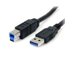 StarTech USB3SAB10BK 10 ft Black SuperSpeed USB 3.0 Cable A to B - M/M picture
