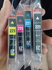 Set 4 EZ-Ink Canon Compatible Cartridges CLI-221 printer, Magenta,Cyan,Yellow... picture