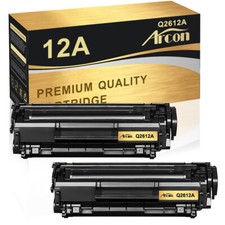 2 Pack Q2612A 12A Toner Cartridge Fits For HP LaserJet 1022 3020 3055 Printer picture