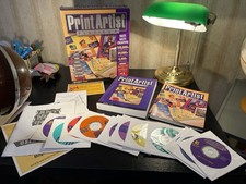 Print Artist Platinum PC CD Rom Software-Rare Vintage Complete 12 Disc Unused picture