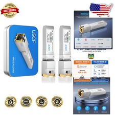 Reliable 10GBase-T SFP+ RJ45 Transceiver 2 Pack Universal Compatibility picture