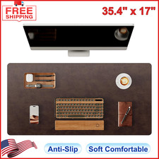 Genuine Leather Desk Mat, 35.4