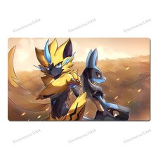 Lucario Zeraora Board Game Pokemon Table Playmat TCG CCG Mat Play Pad Mousepad picture