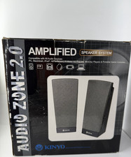 Kinyo PA-115B Audio Zone 2.0 Amplified Computer Speakers 2.5” Wired w/ Box picture