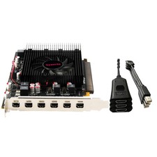 Xynsviu Radeon R7 350 Mini 6DP 4GB GDDR5 Graphics Card, 6 mini6DP 4G to HDMI picture