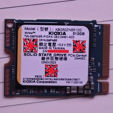 Dell Kioxia 512GB NVMe M.2 2230 SSD MPN6R 0MPN6R KBG50ZNS512G PCIe Gen4 picture