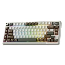 PALM GREEN - RK ROYAL KLUDGE L75 GASKET MOUNT MECHANICAL KEYBOARD, CREAM SWITCH picture