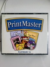 PrintMaster Platinum 16 4-CD Set Broderbund 2004 Near Mint picture