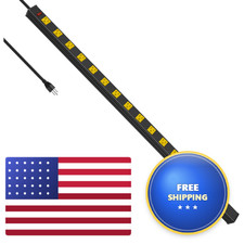 Junnuj Long Metal 16 Outlet Wide Spaced Garage Industrial Heavy Duty Power picture