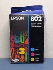 Genuine Epson 802 Color Ink 3-Pack C/M/Y T802520-S NEW BB 03/2028 picture