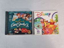 Lot of 2 CD-ROM Computer Print Software Hallmark Card Studio 3 & Winnie the Pooh picture