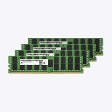 Micron 128GB 4x32GB PC4-2400T DDR4 RDIMM Registered RAM Kit MTA36ASF4G72PZ-2G3B1 picture