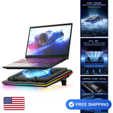 llano Laptop Cooling Pad V12 Black RGB ABS Gaming Laptop Cooler picture