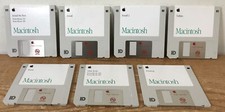 Set Lot 7 Vtg 1992 Macintosh Mac PowerBook 160 180 HD Install Floppy Disks picture