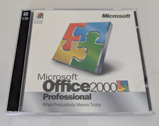 Microsoft Office 2000 Professional 2 CD-ROM Set Windows 95 98 NT w/ Product Key picture