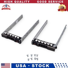 NEW 2 Pack G176J 2.5in SAS SATA HDD Caddy For Dell PowerEdge R720 R730xd T430 picture
