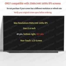 For NE156QHM-NY1 V8.2 40 Pins QHD Screen Replacement LCD Display picture