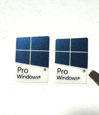 2 Pcs Windows Pro Sticker Label Notebook Desktop Computer 16mm x 22mm picture