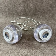 Apple Pro M6531 Clear Wired Speaker Pair Harmon Kardon Untested For iMac Vintage picture