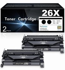 2 Pack CF226X 26X Black High Yield Toner w/ Chip for HP M402 M426 picture