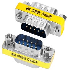 ENUODA 2 Pack Gender Changers 9 Pin Male to DB9-2pcs(Male Male) picture