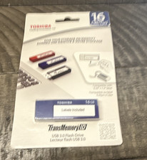 Toshiba TransMemory ID 16GB USB 3.0 Flash Drive Blue Label Included picture