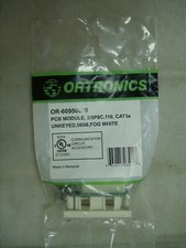 New Ortronics OR-60950009 Series 2 Module 2/8P8C CAT5E Unkeyed 568B Fog White picture