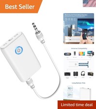Portable Bluetooth 5.3 AUX Adapter - Transmit & Receive Wireless Audio Anywhere picture