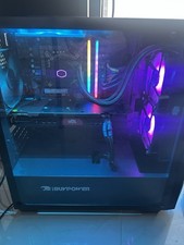 iBUYPOWER Gaming Desktop Tower Black RGB Lighting Liquid Cooling USB 3.0 picture