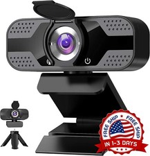 Cámara web 1080P HD para PC con micrófono y cámara web con Trípode giratorio NEW picture