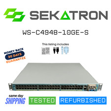 🔀 Cisco WS-C4948-10GE-S 48-Port Gigabit + 2×10GbE Switch IPBase ⚡ Fast Ship picture