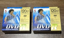 2 JVC DVD-R DISC 4.7GB 5 Disc Packs - NEW/SEALED picture