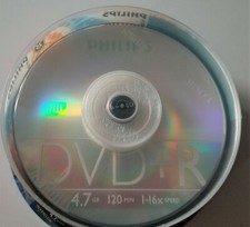 Brand NEW 25-Pk Philips 16X Logo DVD DVDR Blank Disc 4.7GB Cake Box picture