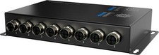 M12 8-Port Gigabit PoE Industrial Ethernet Switch, Dual Power 12–57V DC picture