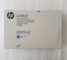 HP Laser Jet Toner Cartridge Cyan Q5951AC Sealed Box Damage picture