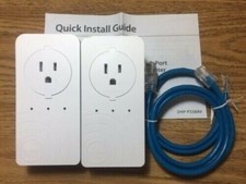 NEW--(LOT of 2) D-Link DHP-P338AV PowerLine AV 500 3-Port Pasthrough Adapter picture