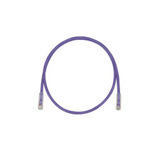 5 ft Panduit UTP28X5VL 28 AWG Copper Cat 6A U/UTP Patch Cord Violet picture