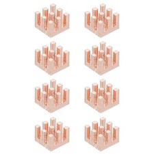 8 Pcs Copper Heatsink 7x7x5mm, Heat Sink Cooler Radiator for picture