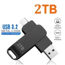 USB 3.2 Dual Type-C & USB Flash Drive Metal High Speed Memory Stick 1TB 2TB picture