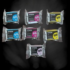 Epson 98/99 Ink Cartridge Lot T0982 T0992 T0993 T0983 T0984 T0986 OEM picture