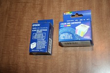 Lot Of 2 Epson Printer Cartridges 1) S020047 Black And 1)S020049 Color See Pix picture