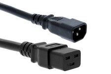 CablesAndKits - Heavy Duty AC C19 to C14 Power Cord, 15A/250V, 14 AWG, C14 to picture