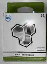 Dell 31 Black Ink Cartridge OEM. Printer Models V525w, V725w. 200 Pages. picture