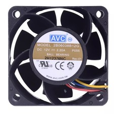AVC 2B06038B12G 6038 DC12V 2.20A 6CM 4-Wire Server Cooling Fan picture