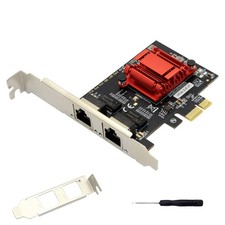 Dual Port Gigabit Ethernet Converged PCI-E x1 Card,2X RJ45 Gigabit Network In... picture