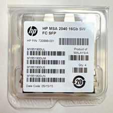 HP HPE FTLF8529P3BCV-1H MSA 16Gb Short Wave Fibre Channel SFP+ 4-pack 720999-001 picture