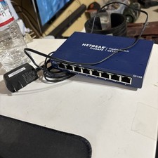 USED NETGEAR GS108 v4 ProSafe 8-Port G Ethernet Network Switch + Power Adapter picture