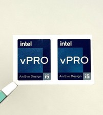 2Pcs Intel vPRO An Evo Design i5 Sticker Decal Laptop/Desktop 18mm x 22mm picture